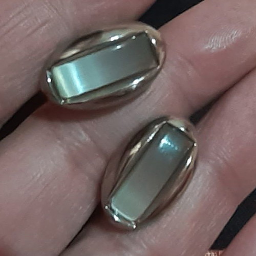 Lepekoff titanium cufflinks and tie clips set used