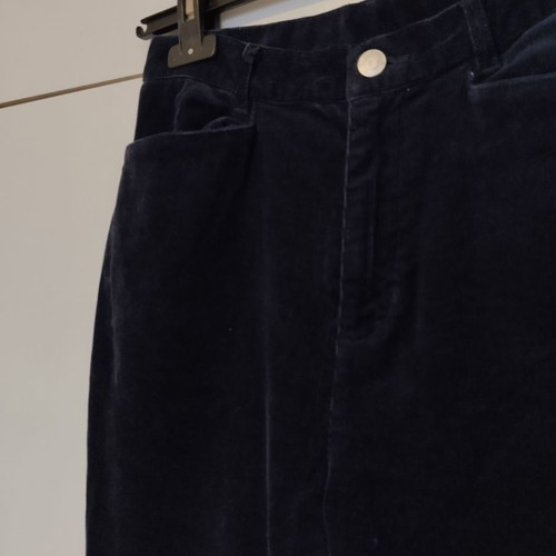 Talbots blue corduroy velvet pants used, size S