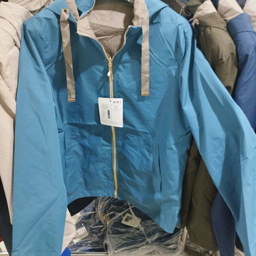 Women's double-sided trench coat SF9039 new, indigo-beige, M-3XL