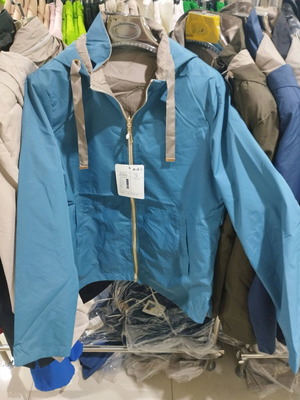 Women's double-sided trench coat SF9039 new, indigo-beige, M-3XL