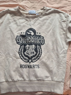 Harry Potter Hogwarts Quidditch kids sweatshirt beige, like new