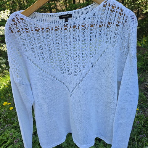 Massimo Dutti white blouse used, 100% cotton, loose fit