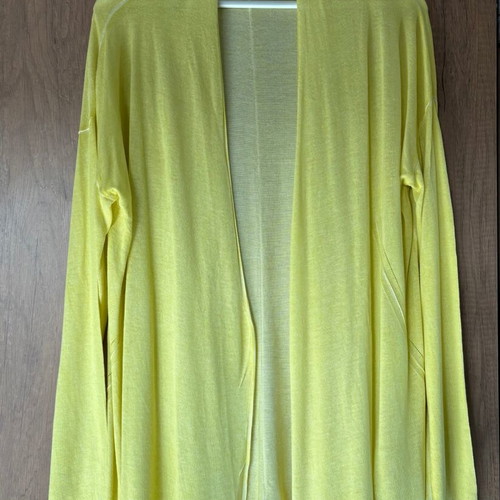 Guess cardigan yellow size S like new with silk blend