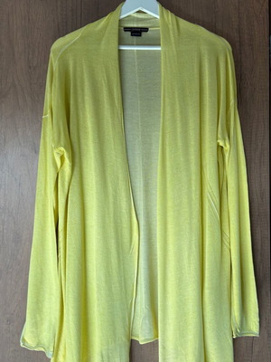 Guess cardigan yellow size S like new with silk blend