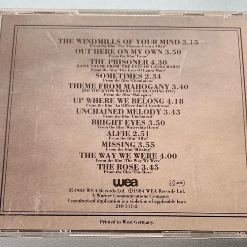 Elaine Page Cinema CD used