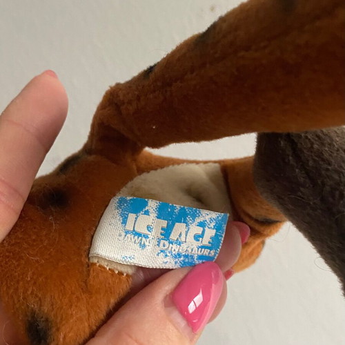 Weasel Buck plush toy from Ice Age 2008 used, 34 cm