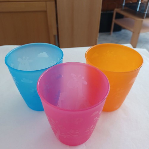 Nip children's cups set of 3 like new, BPA-free, Germany