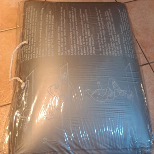 Soft Double-Sided Exercise Mat with Workout Guide new