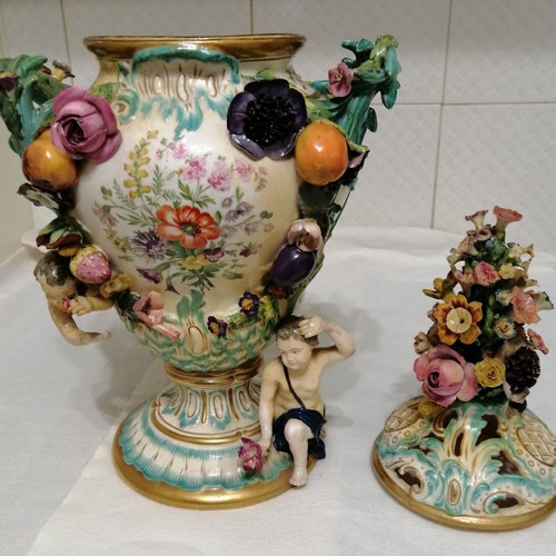 Vintage porcelain used, Victorian era, height 43 cm