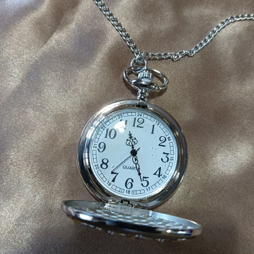 Pocket watch pendant with double-headed eagle in luxury gift box