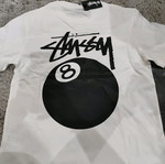 T-shirt Stussy καινούργιο, άσπρο, μέγεθος M unisex