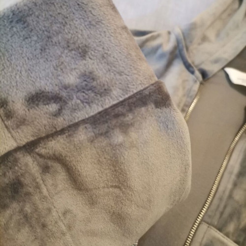 Velvet hoodie jacket H&M new, grey for girls