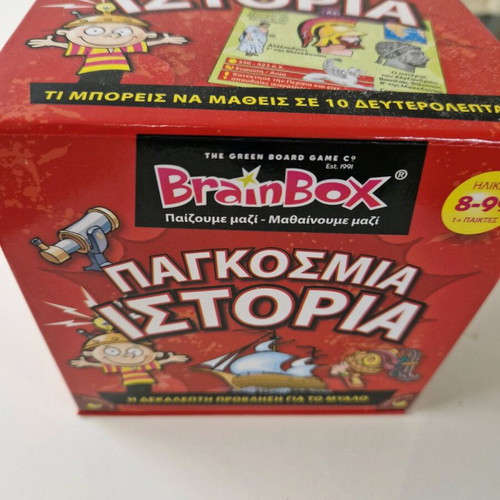 Brain Box World History Board Game like new