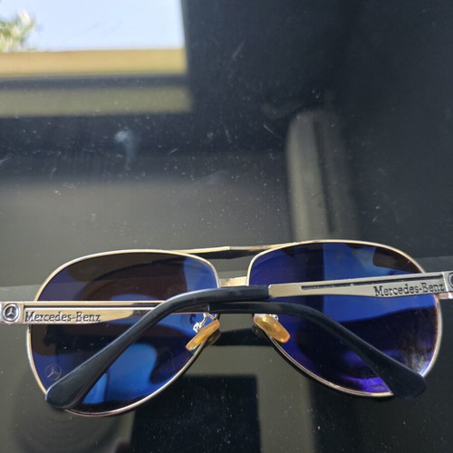 Mercedes-Benz sunglasses like new, gold frame, brown lenses