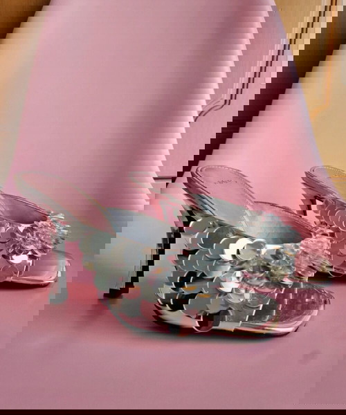 Mirror mules by Mango