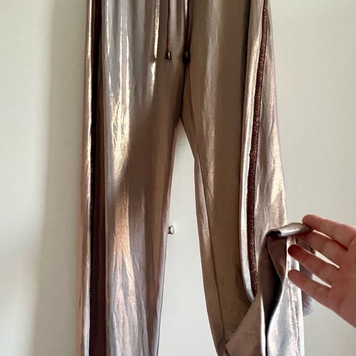 Elysian medium pants new, high waist with lurex fabric