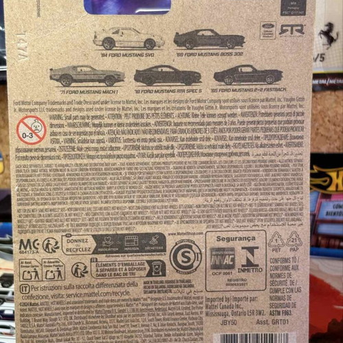 Hot Wheels '84 Ford Mustang SVO Silver Series