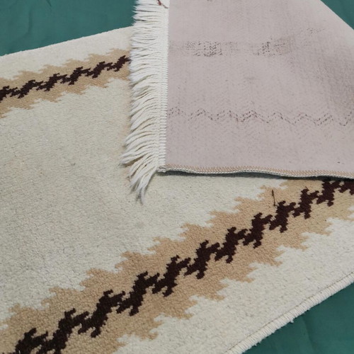 Runner rug used, vintage 1970