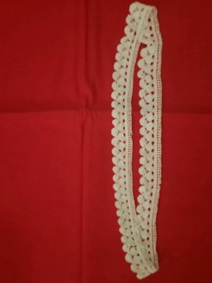 Knitted lace new 84 by 3.5 centimeters