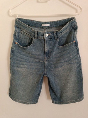 Denim bermuda shorts Sinsay new, dark blue, size M