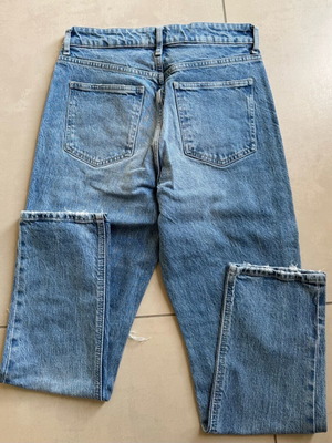 Zara ψηλόμεσο jean με σκισίματα, στενή γραμμή, size 40 σαν καινούργιο