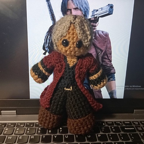 Dante Sparda Crochet Plushie new from Devil May Cry