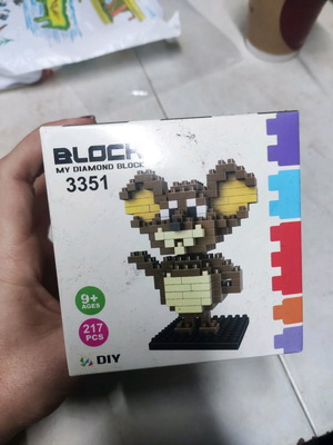 Τουβλάκια ποντικάκι Τζέρυ καινούργια, diamond blocks 3D μοντέλο