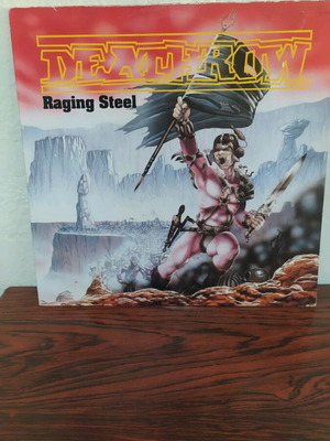 Deathrow Raging Steel vinyl record used, metal