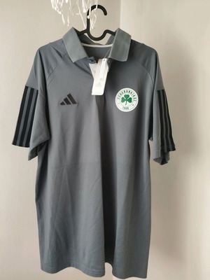 Panathinaikos Polo Shirt adidas new, team issue, size Large