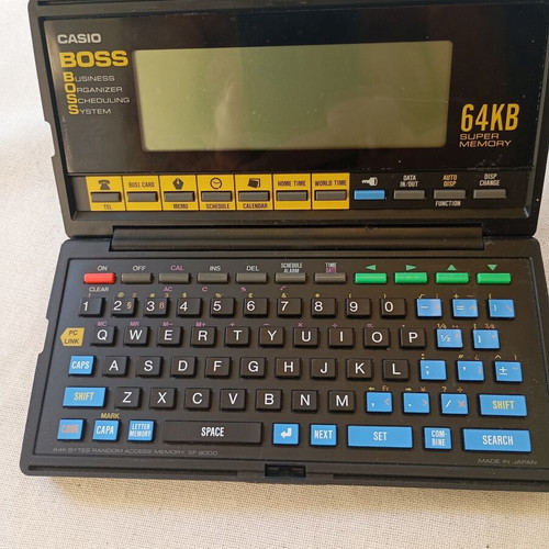 Casio Boss SF 8000 64kb Organiser like new, collectible 1989