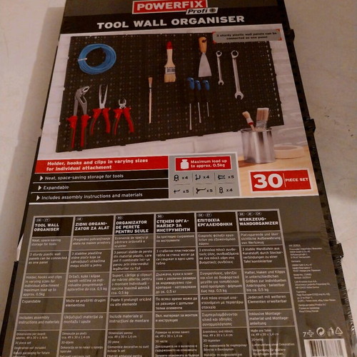 Power fix profi tool wall organizer 3 panels new