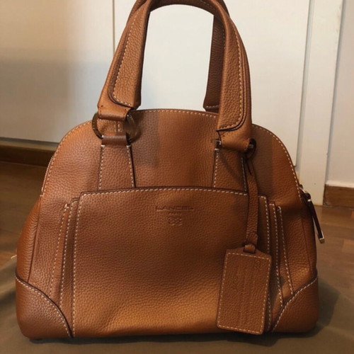 Lancel Adjani camel tote handbag like new