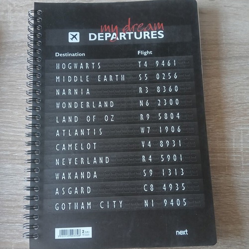 Next spiral notebooks B5 size, pack of 2, 70 sheets