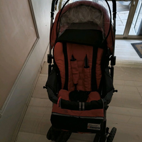 Junior's Collection baby stroller with Maxi Cosi infant car seat, red