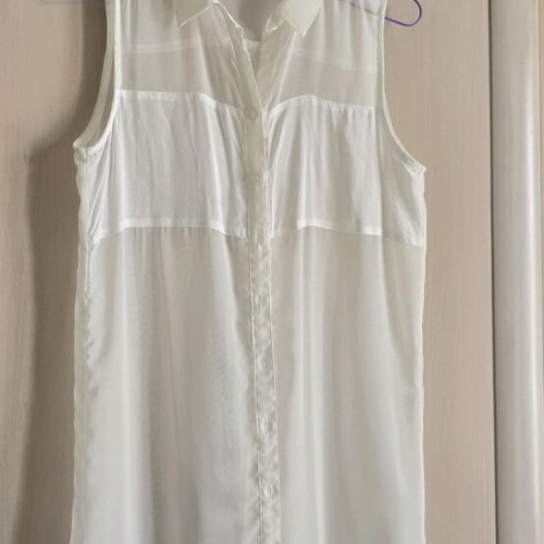 White sleeveless shirt Tally Weijl like new, size S/M