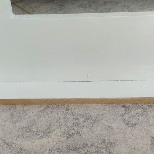 Wooden decorative initial letter white, like new