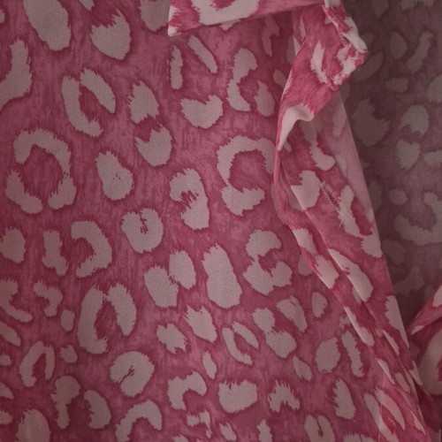 Animal Print Shirt used, pink, XL size