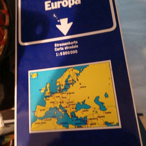 Europe map in English like new