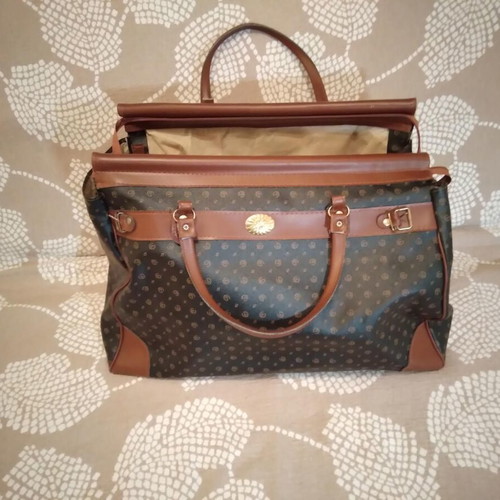 Leather Travel Bag from Eco Leather, New, Brown, 50x30x40 cm