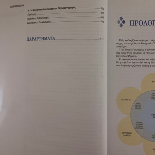 Συγγράμματα Καινούργια «Ιστορία της Ιατρικής» και «Βασικές Αρχές Ανόργανης Χημείας»