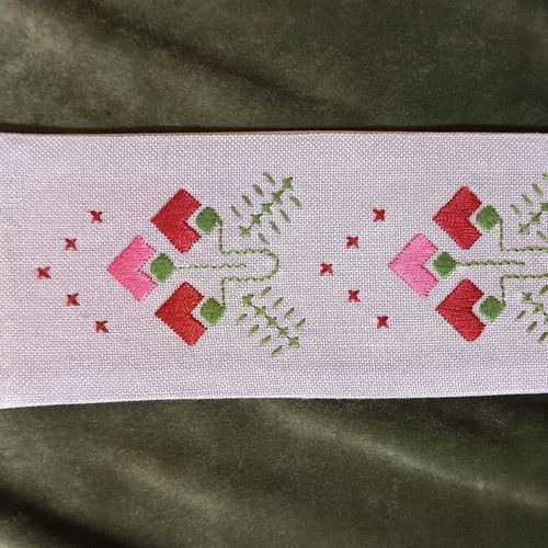 Vintage Set of Two Unique Small Embroideries New