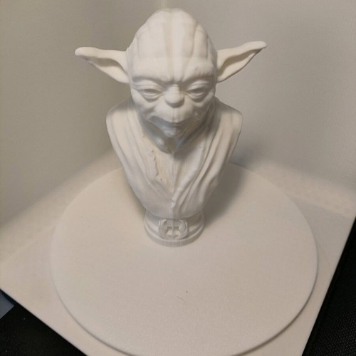 Yoda bust new, 14 cm 3D printed