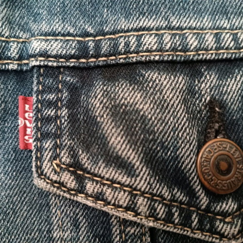 Vintage Levi's jacket used, women's blue size L