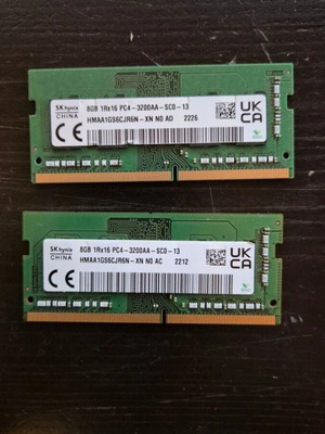Hynix 8GB DDR4 3200MHz RAM σετ 2 τεμαχίων σαν καινούργιο