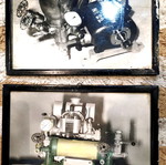 Wall frames set with worn frame, dimensions 19×25 cm