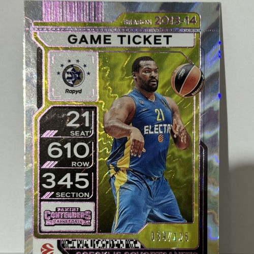 2025-26 Panini Euroleague Sofoklis Schortsanitis card /125