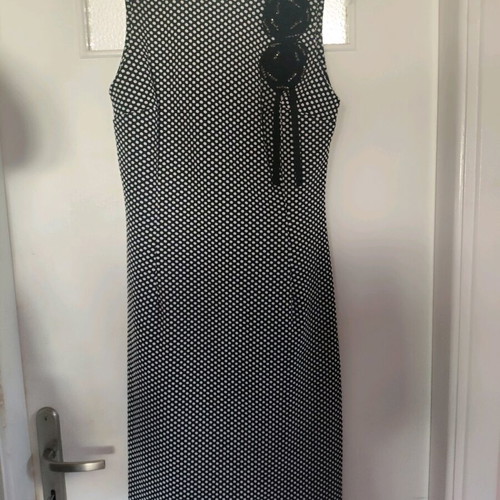 Lui e Lei dress used, black and white, size M
