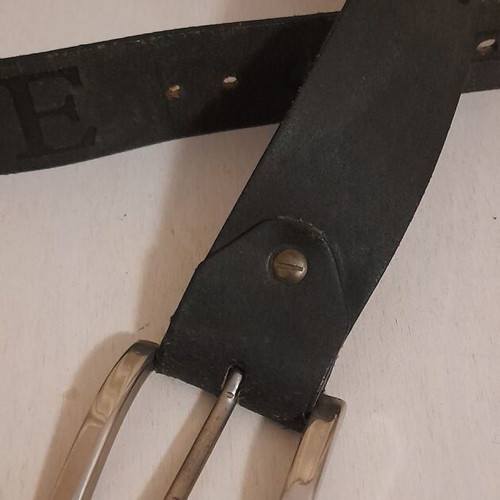 Gianni Versace leather belt used, vintage brown