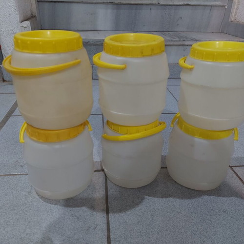Plastic honey jars used, pack of 6 pieces