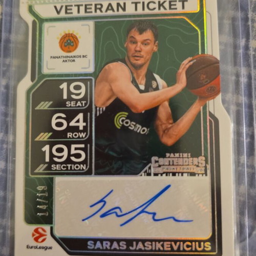 Veteran Ticket Card Saras Jasikevicius like new
